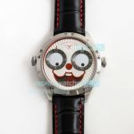 Russian Konstantin Chaykin Joker Replica Watch White Dial Red Stitch Leather